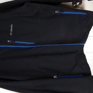 Columbia Men's Black Performance Jacket with Blue Trim